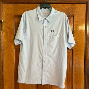Under Armour The New Prototype Short Sleeve Button Front Shirt Men's Sz M